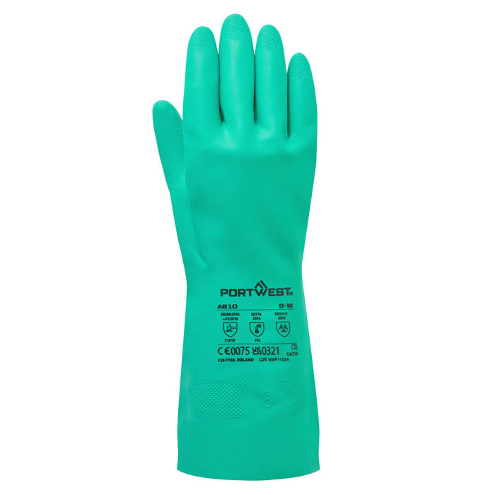 RĘKAWICE PRZECIWCHEMICZNE NITROSAFE A810 PORTWEST