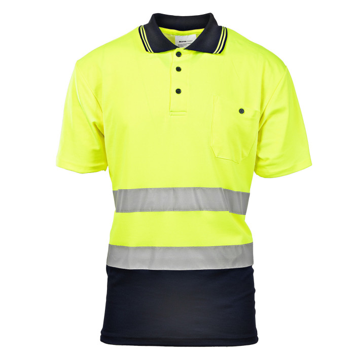 KOSZULKA POLO OSTRZEGAWCZA BRIXTON FLASH KOSZULKA ŻÓŁTA