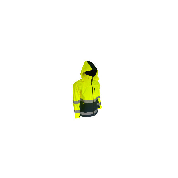 KURTKA SOFTSHELL SNOW HAWK ŻÓŁTO GRANATOWY SILBET/CONSORTE