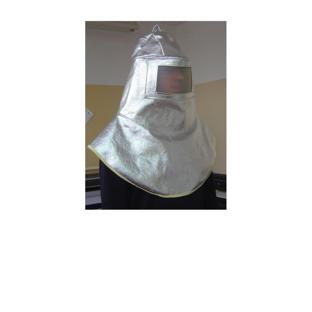 Heat resistant hood with one glass.