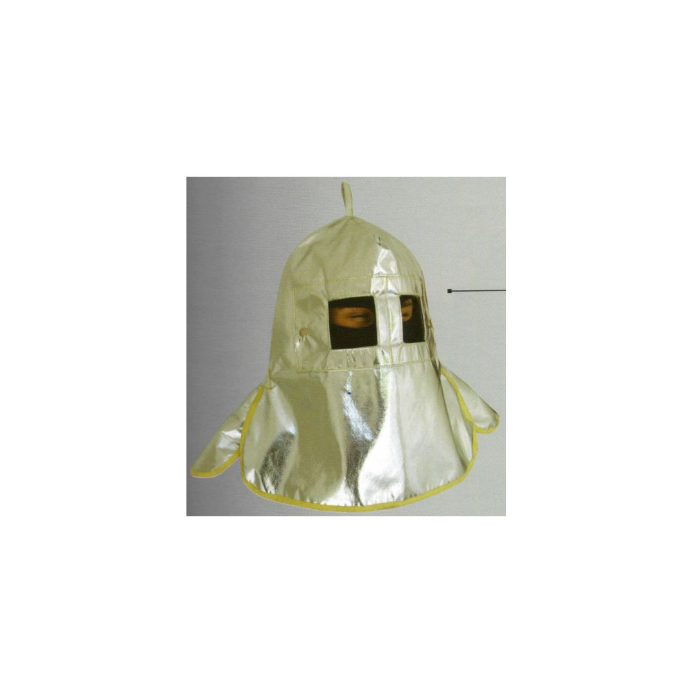 Heat resistant hood with two glasses